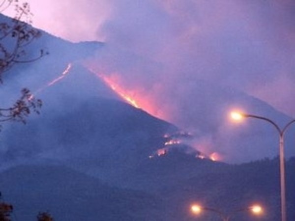 Phú Yên: Cháy 50 hecta rừng trên núi Chóp Chài