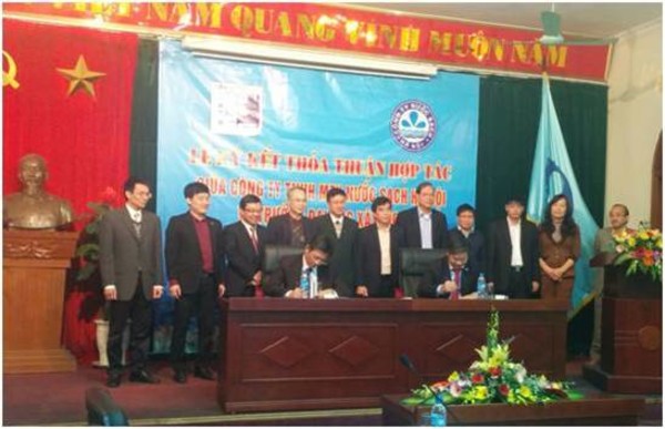 Ký kết hợp tác giữa Trường ĐH Xây dựng và Công ty Nước sạch Hà Nội