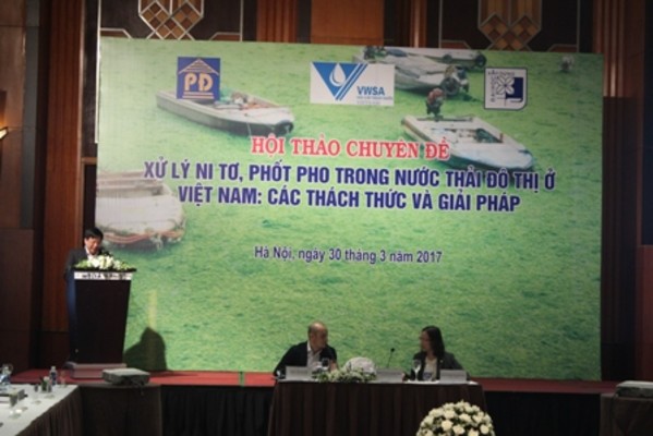 Hội thảo “Xử lý Nitơ, Phốt pho trong nước thải đô thị ở Việt Nam: Thách thức và giải pháp”.