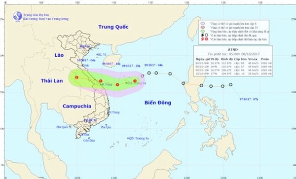 Thời tiết hôm nay 9/10: Áp thấp nhiệt đới tiến vào Quảng Bình