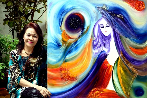 Nhà thơ – họa sĩ Lê Thị Kim – Ý thơ trong nét cọ