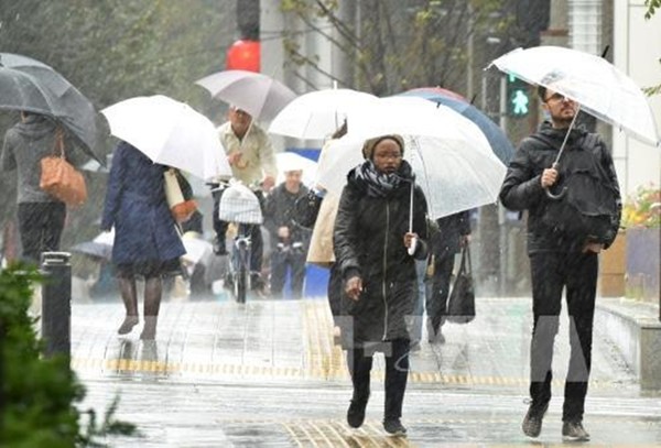 Bão LAN tiến vào Nhật Bản, người dân được khuyến cáo sơ tán