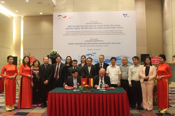 Lễ ký kết hợp tác giữa Hội Cấp thoát nước Việt Nam (VWSA) – TVET