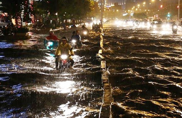 Sài Gòn sẽ ngập nặng do cơn bão 12 Damrey kết hợp triều cường