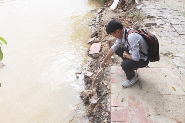 Huế: Sạt lở nghiêm trọng tuyến bờ kè sông Đông Ba