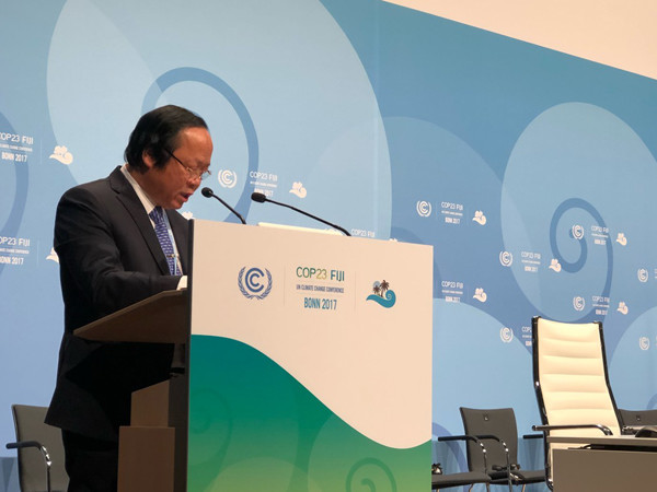 Việt Nam bày tỏ quan điểm ứng phó với biến đổi khí hậu tại COP 23