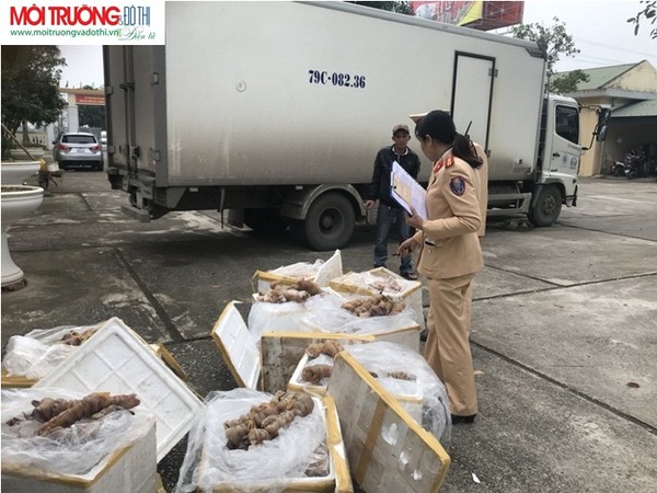 Thanh Hóa: Bắt giữ xe tải vận chuyển 280 kg thực phẩm bẩn
