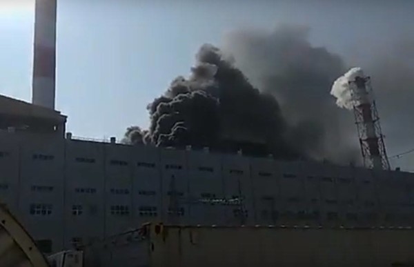 Lửa bùng cháy dữ dội tại nhà máy nhiệt điện Thái Bình 2