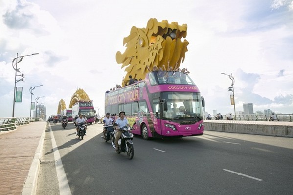 Thêm tuyến buýt mui trần phục vụ khách du lịch Đà Nẵng