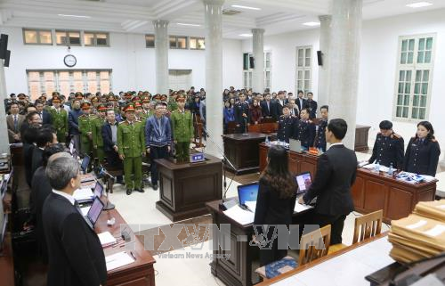 Phiên tòa xét xử Trịnh Xuân Thanh và đồng phạm