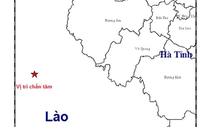 Hà Tĩnh rung động do động đất tại Lào?