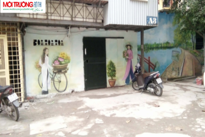 Mang sức sống mới cho chung cư cũ tại Hà Nội nhờ tranh 3D