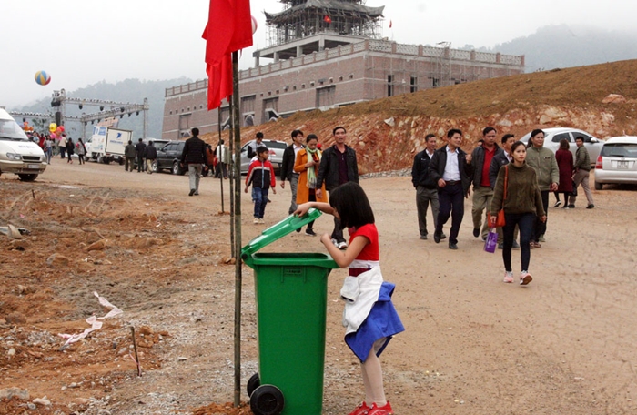Sau lễ khai hội xuân Tây Yên Tử, môi trường được giữ gìn sạch sẽ