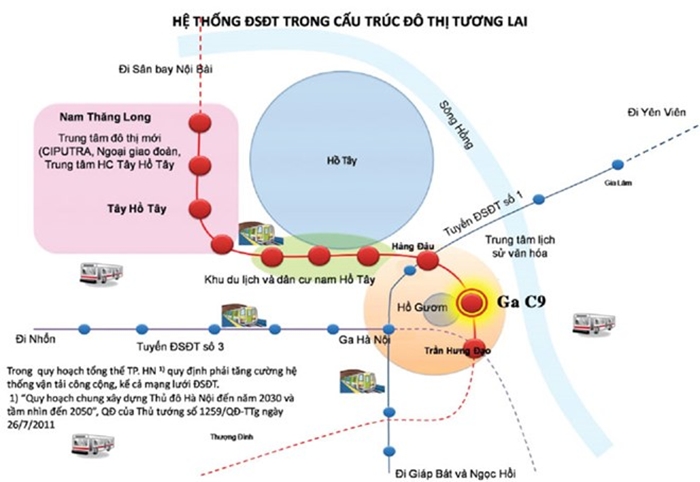 Hà Nội lấy ý kiến người dân về ga tàu điện ngầm Hồ Gươm