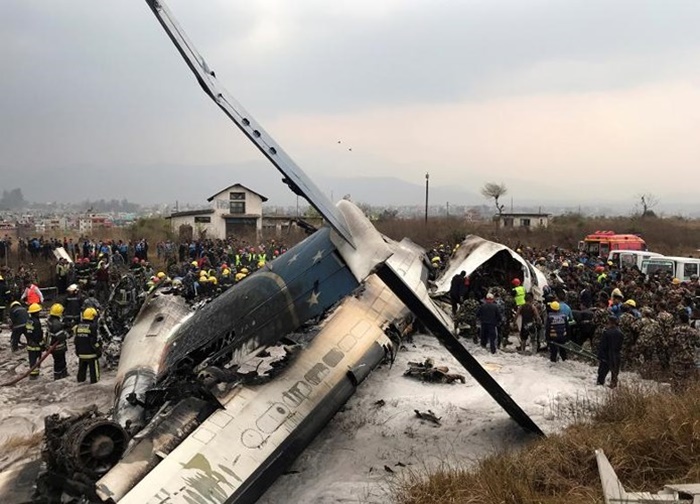 Máy bay rơi tại Nepal, ít nhất 50 thiệt mạng
