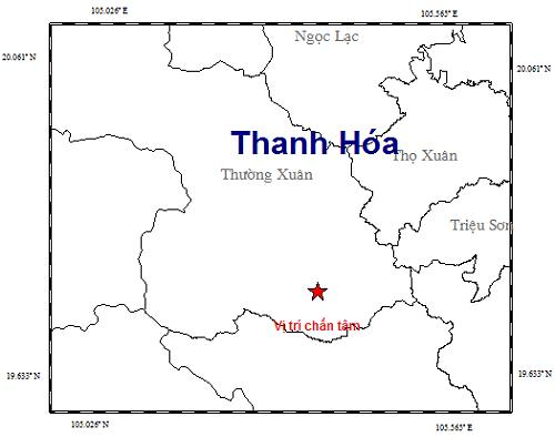 Thanh Hóa: Bất ngờ xảy ra động đất 3,0 độ Richter