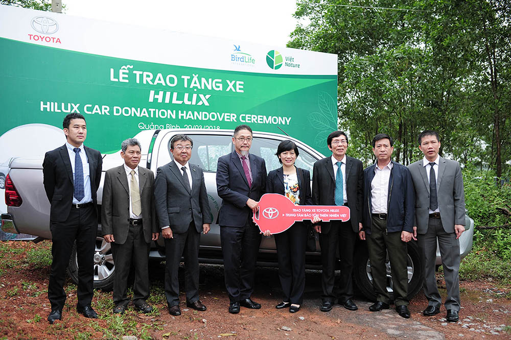Toyota tổ chức lễ bàn giao xe cho Trung tâm Bảo tồn Thiên nhiên