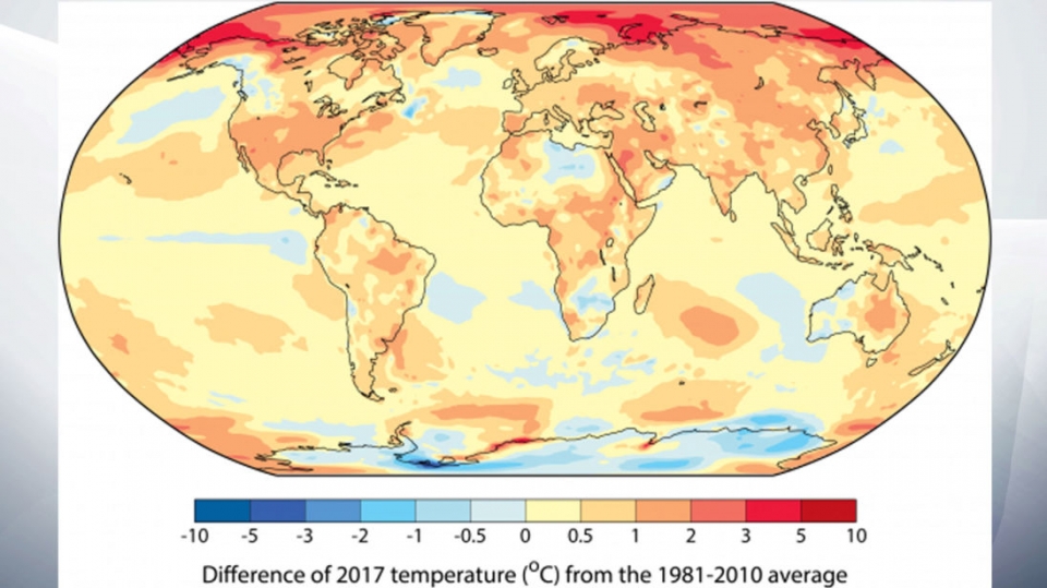Thế giới ghi nhận trái đất nóng kỷ lục trong 3 năm qua