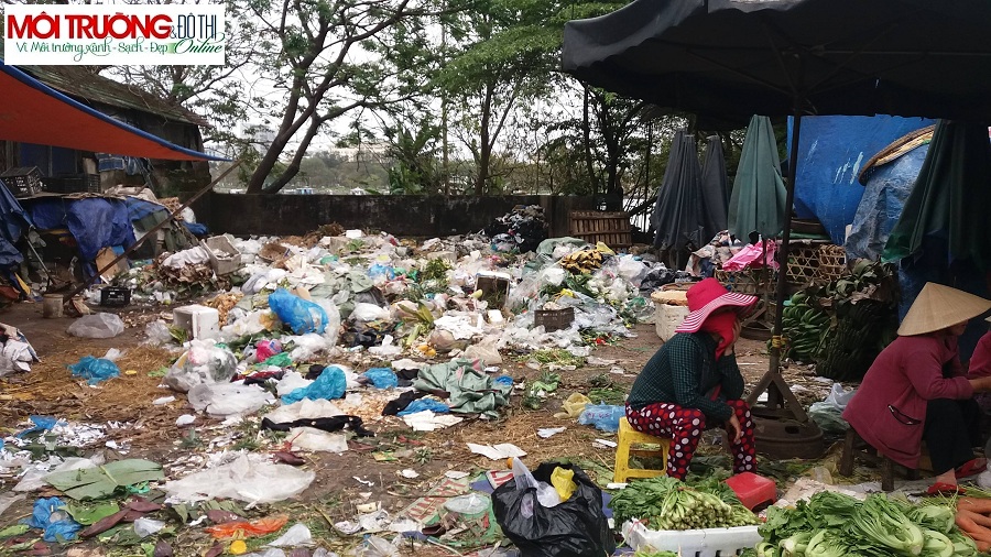 Huế: Dân khốn khổ vì bãi tập kết rác ô nhiễm sau chợ Đông Ba