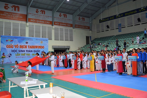Gia Lai: Khai mạc giải vô địch Taekwondo học sinh toàn quốc lần thứ VIII
