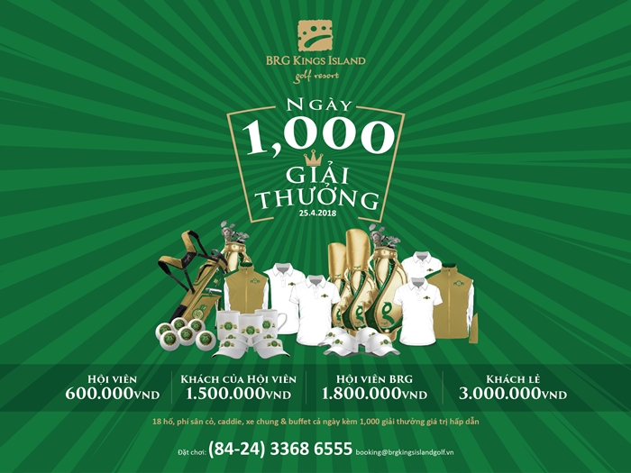 1000 giải thưởng trong ngày kỷ niệm BRG Kings Island tròn 25 tuổi
