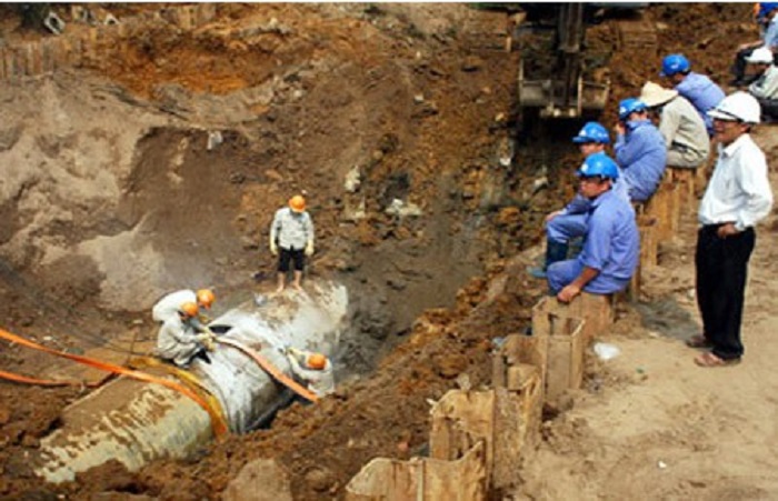 Đường ống nước sông Đà gặp sự cố lần thứ 22