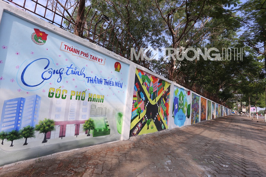 Quảng Nam: Đường phố 'xanh - sạch - đẹp' nhờ những bức tranh tường