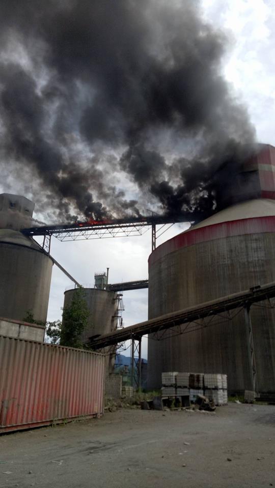 Cháy tại nhà máy xi măng Xuân Thành ở Quảng Nam