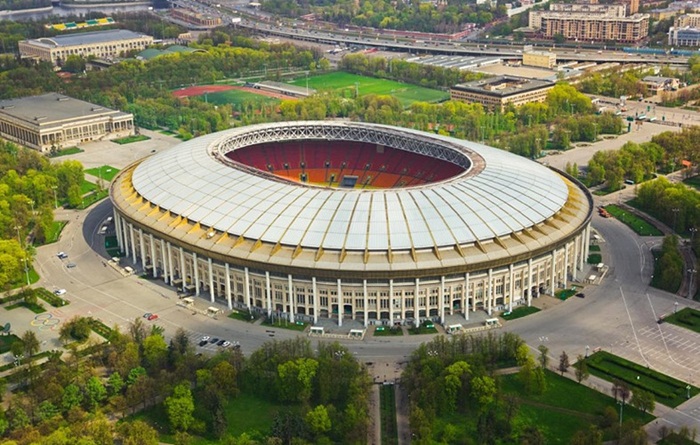 Toàn cảnh sân vận động diễn ra trận khai mạc World Cup 2018
