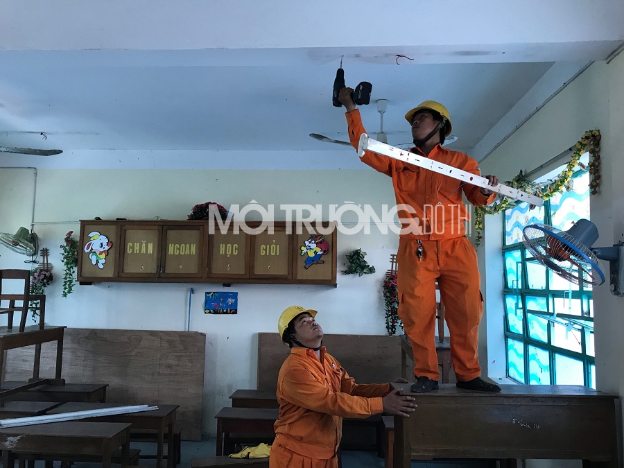 Đà Nẵng: Sửa chữa hệ thống điện miễn phí cho trường học