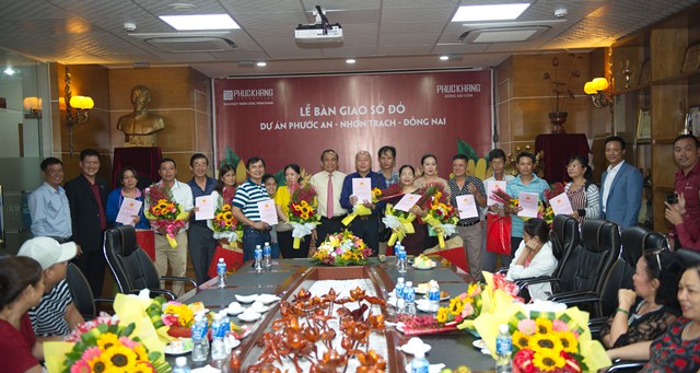 Phuc Khang Corporation trao sổ đỏ DA Phước An-Nhơn Trạch–Đồng Nai