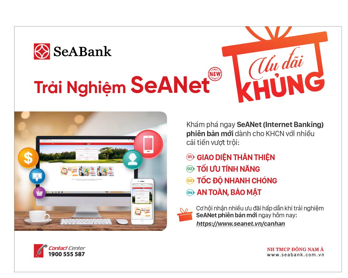 SeaBank giới thiệu phiên bản Internet Banking hoàn toàn mới