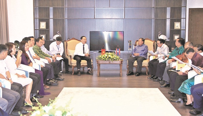 Chủ tịch nước CHDCND Lào, thăm, làm việc với lãnh đạo Thanh Hóa