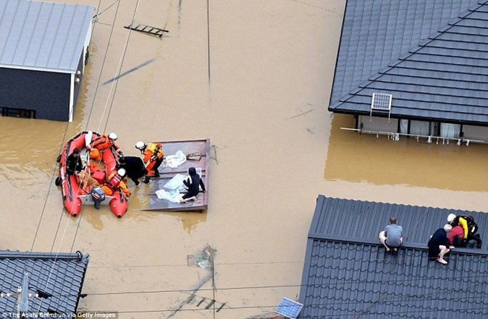 88 người chết, nhiều người mất tích trong đợt mưa lũ tại Nhật Bản