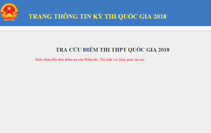 Tra cứu điểm thi THPT quốc gia 2018 tại Ninh Bình chính xác nhất