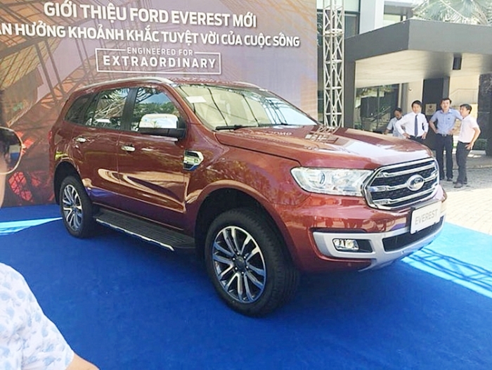 Ford Everest 2018 đã có mặt tại Việt Nam, giá bán từ 850 triệu đồng