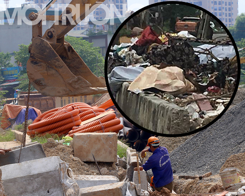 Hà Nội: Tuyến đường 2.5km - Dự án nghìn tỷ chỉ... đổ rác
