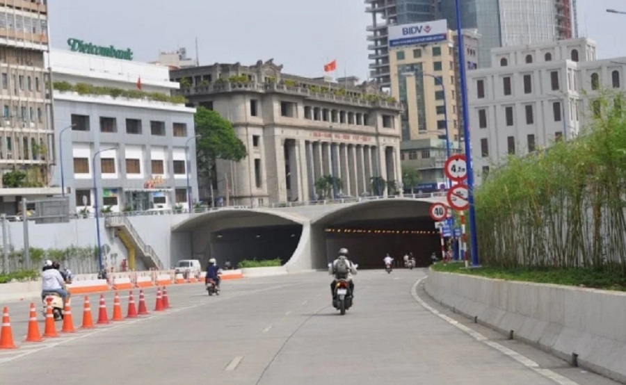 Lộ trình cấm xe lưu thông qua hầm vượt sông Sài Gòn ngày cuối tuần