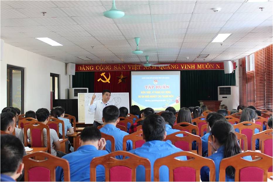 HN Tập huấn kỹ năng xây dựng DA khởi nghiệp cho thanh niên Bắc Giang