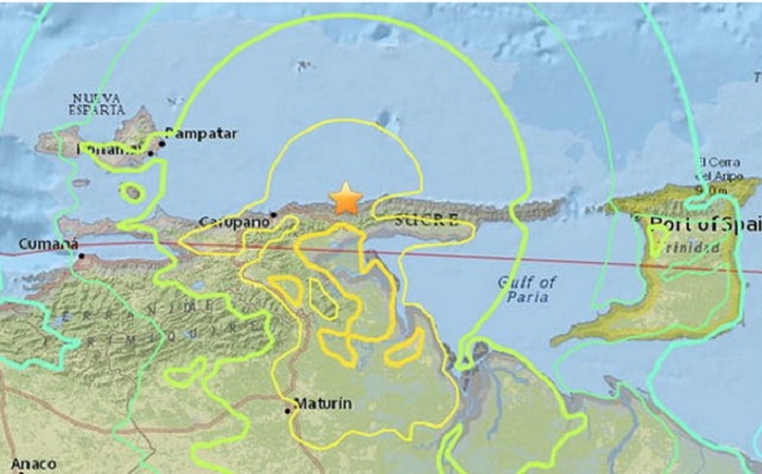 Động đất mạnh 7,3 độ Richter làm rung chuyển miền Bắc Venezula