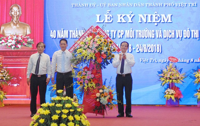CT CP Môi trường và DV Đô thị Việt Trì: 40 năm Xây dựng - phát triển