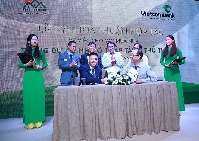 Bước tiến mới trong sự hợp tác giữa Vietcombank và Công ty Thủ Thiêm