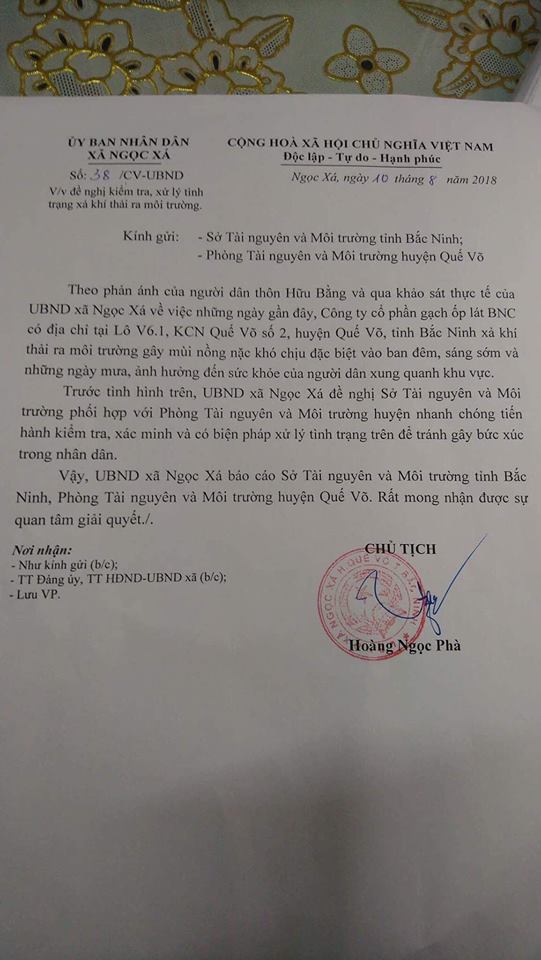 Bắc Ninh: Người dân khốn khổ vì khói, bụi từ Công ty CP gạch BNC