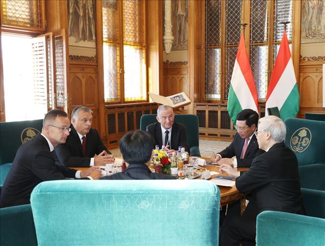 Tổng BT Nguyễn Phú Trọng hội đàm với Thủ tướng Hungary Viktor Orban