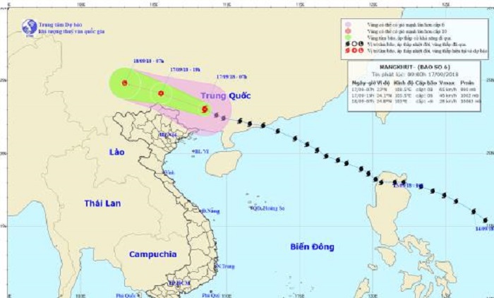 Vì sao bão Mangkhut không đổ bộ vào Việt Nam như dự báo?