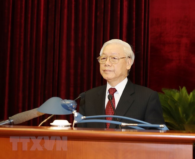 Tổng Bí thư Nguyễn Phú Trọng phát biểu bế mạc Hội nghị Trung ương