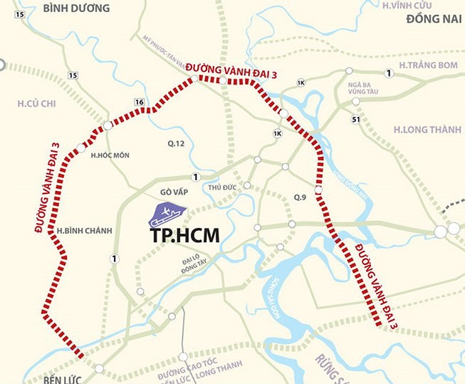 TP.HCM: Kiến nghị Chính phủ triển khai dự án tuyến đường Vành đai 3