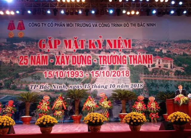 Cty CP Môi trường và CTĐT Bắc Ninh: 25 năm xây dựng, phát triển