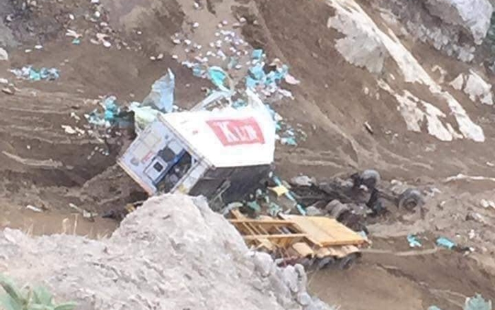 Lai Châu: Tìm thấy thi thể tài xế container lao xuống vực