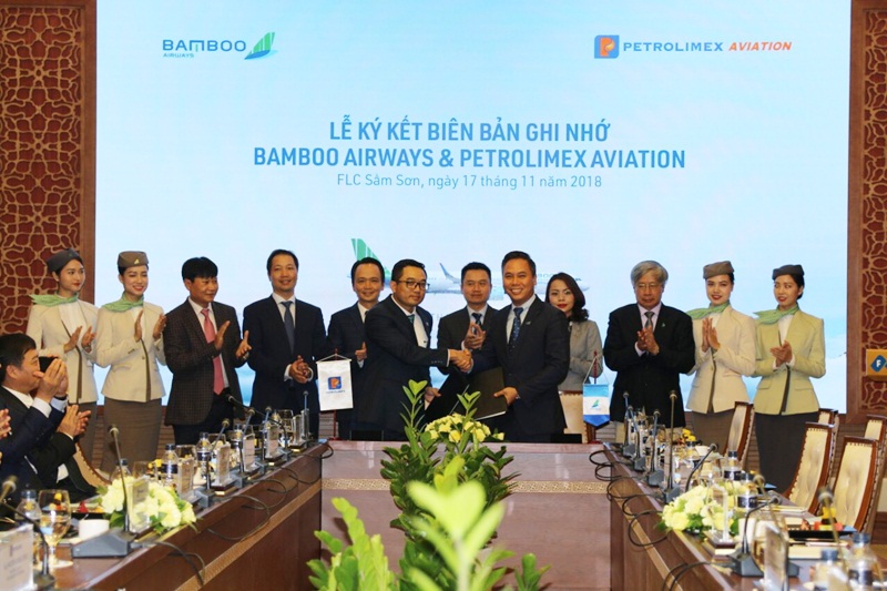 Petrolimex cam kết hỗ trợ, đồng hành cùng Bamboo Airways